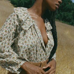 Doen Jana Top - Creme Fleurs D’Avignon- M